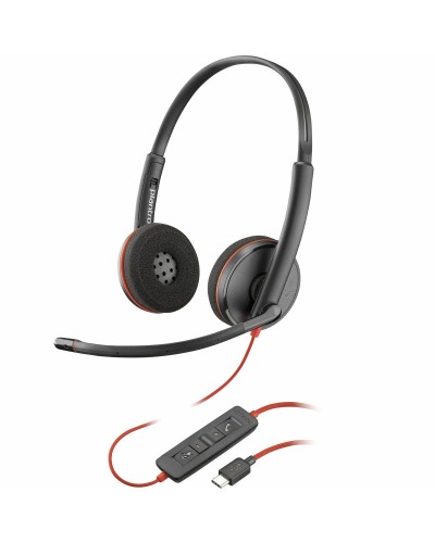 Headphones with Microphone Poly 8X228A6 Black