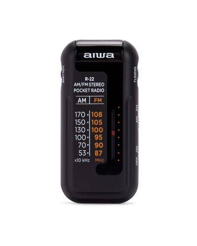 Transitorradio Aiwa R22BK Zwart AM/FM Mini