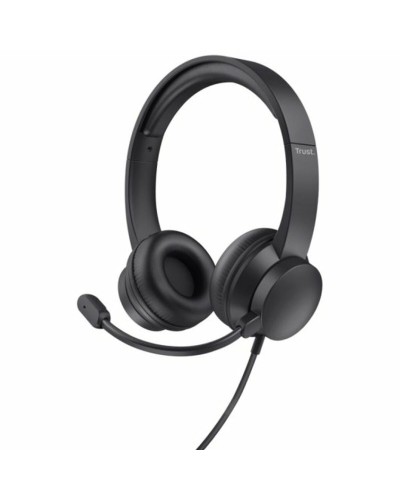 Hoofdtelefoon met microfoon Trust 25088 Zwart