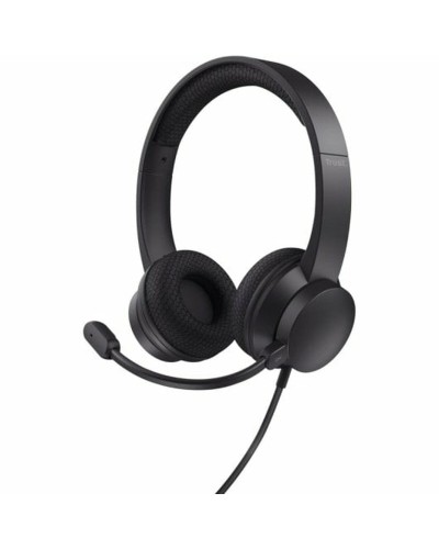 Headphones with Microphone Trust 25089 Black