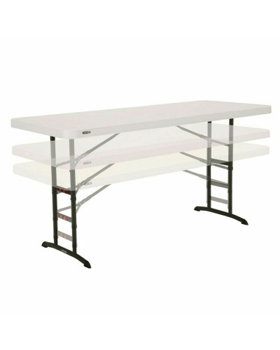 Table Piable Lifetime Blanc Acier Rectangulaire (Reconditionné C)