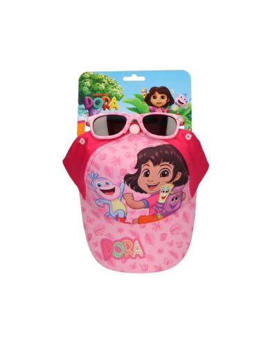 Ensemble casquette et lunettes de soleil Dora The Explorer Rose