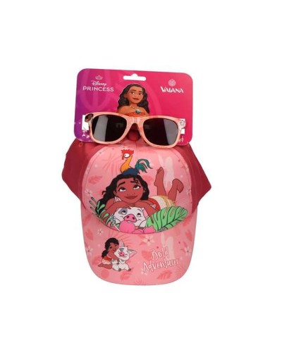 Set of cap and sunglasses Vaiana Pink