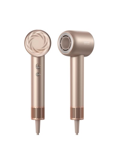 Dreame Hair Dryer Glory Mix 1600W Ionic, 3 Magnetic Nozzles, Gold