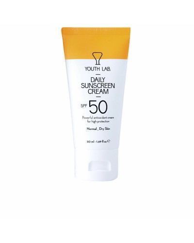 Ansiktssolkräm Youth Lab Daily Sunscreen Spf 50 50 ml Torr hud