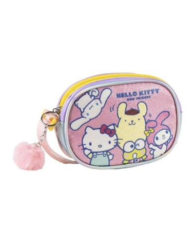 Sac à Bandoulière Hello Kitty Rose 14,5 x 10,5 x 4 cm