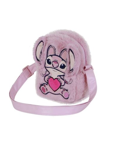 Shoulder Bag Lilo & Stitch Pink 19 x 14 x 7 cm