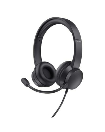 Kopfhörer mit Mikrofon Trust HS-150 Schwarz