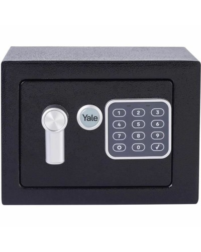 Kassaskåp med elektroniskt lås Yale Svart 3,8 L 17 x 23 x 17 cm Rostfritt stål Stål