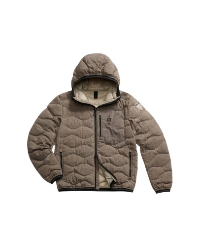 Blauer Vindjacka Man