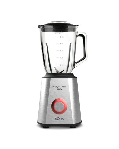 Mixer Solac BV5728 Rood Transparant Zilverkleurig 1500 W 1,5 L