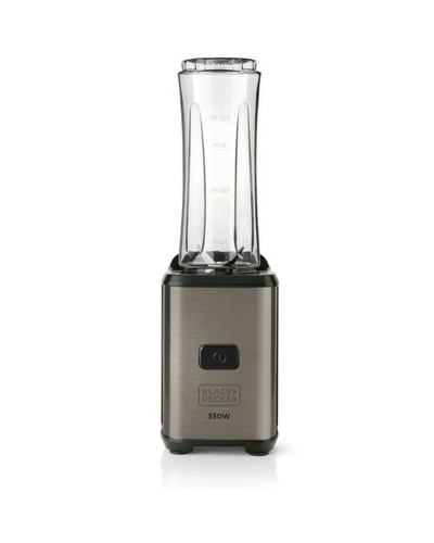Cup Blender Black & Decker Grey Transparent 300 W 600 ml