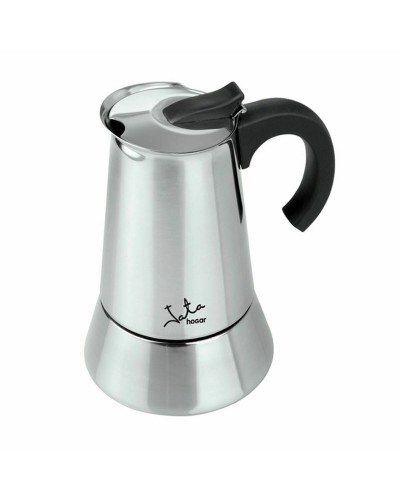 Cafetera Italiana JATA Acero 10 Tazas Acero Inoxidable 1 L