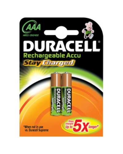 Pilas Recargables DURACELL HR03 1.2 V AAA (2 Unidades)