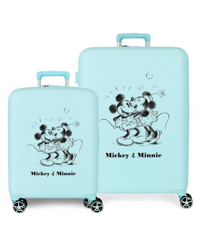 Set of suitcases Disney Mickey & Minnie Multicolour
