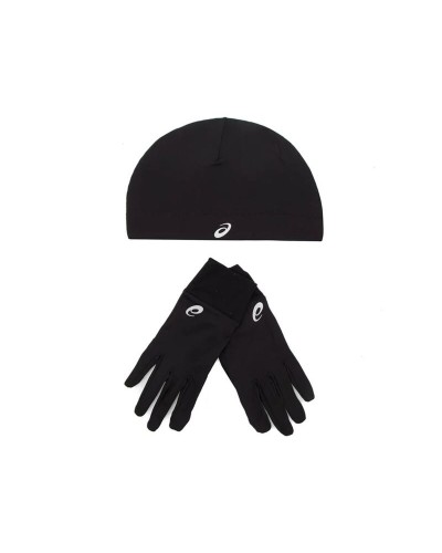 Mütze und Handschuhe Asics ASOCS Schwarz Running