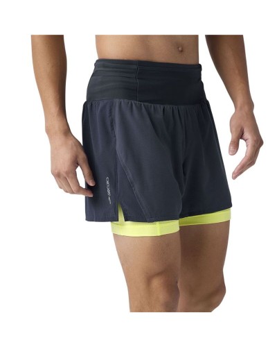 Short de Sport pour Homme Brooks High Point 5" 2-In-1 2.0 Bleu