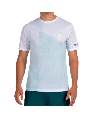 Camiseta de Manga Corta Hombre Bullpadel Lagar 012 Blanco