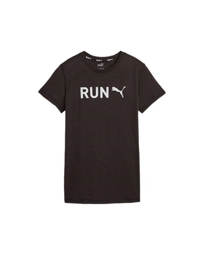 Women’s Short Sleeve T-Shirt Puma Q3 Black Fitness