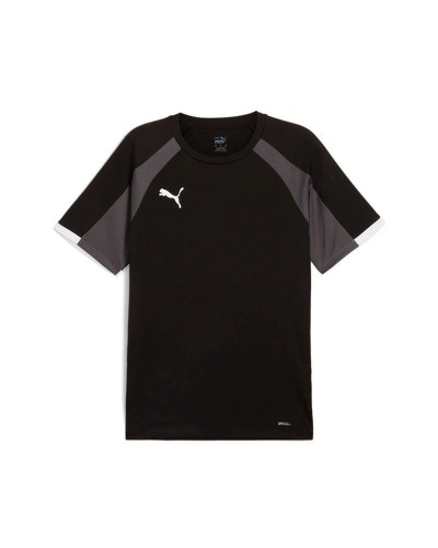 Heren Voetbal T-shirt met Korte Mouwen Puma Individual liga Zwart