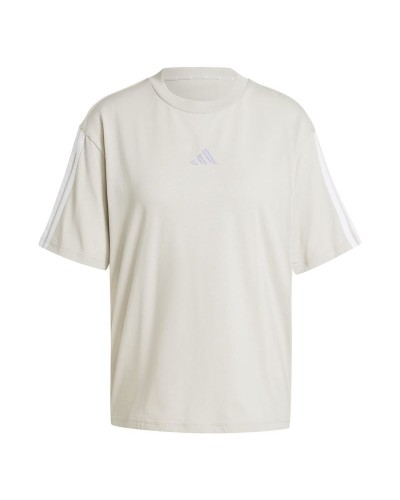 Camiseta de Manga Corta Mujer Adidas Beige
