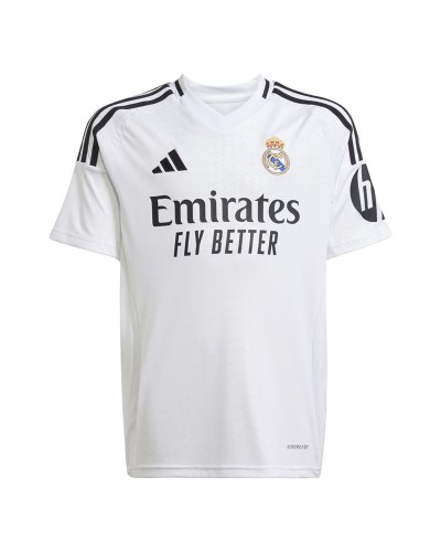 Kortärmad fotbollströja, Barn Adidas Real H Jsy Vit