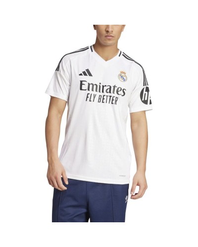 Kurzärmiges Fußball T-Shirt für Männer Adidas Real Madrid 24/25 Home Weiß