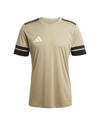 Heren Voetbal T-shirt met Korte Mouwen Adidas Squadra25 Jsy Beige