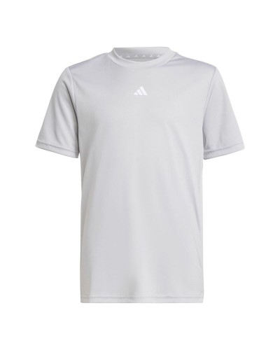 T-Shirt met Korte Mouwen voor kinderen Adidas Tr-Essentials Lichtgrijs