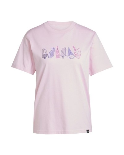 Damen Kurzarm-T-Shirt Adidas Rosa