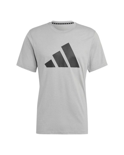Sport T-shirt Korte Mouwen Adidas Essentials Tr-Es Fr Logo Lichtgrijs