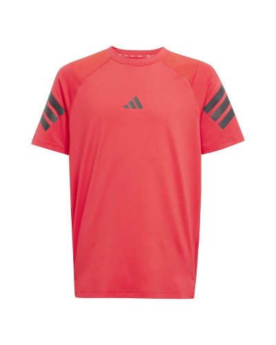 T shirt à manches courtes Enfant Adidas All Sports Noir Rouge