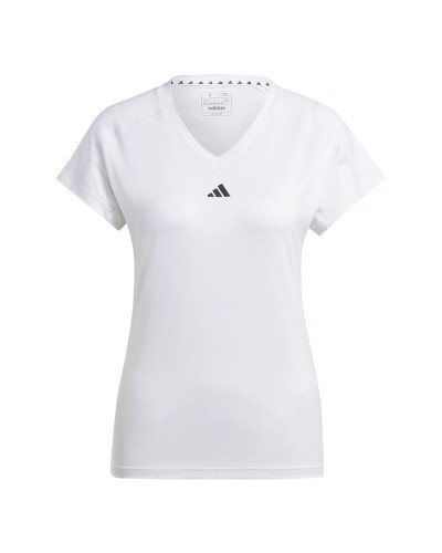 Naisten T-paita Adidas Essentials Minimal Valkoinen Fitness
