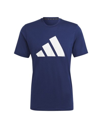 Maglia a Maniche Corte Uomo Adidas Training Essentials Feel Ready Blu scuro