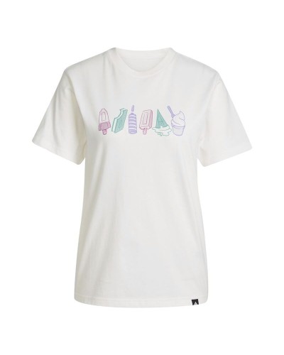 T-shirt à manches courtes femme Adidas Blanc