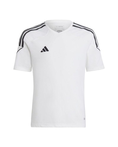 Maglia da Calcio a Maniche Corte per Bambini Adidas Tiro 23 Bianco