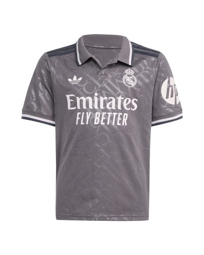 Kortärmad fotbollströja, Barn Adidas Real Madrid 24/25 Away