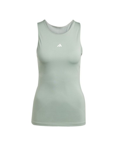 Dames Mouwloos T-shirt Adidas Techfit Train Tk Blauw Fitness