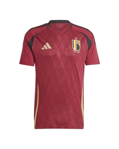 Kortärmad fotbollströja för herrar Adidas Belgium 24/25 Home