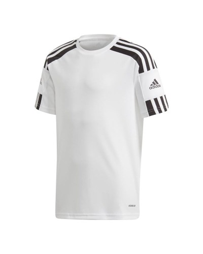 Kurzarm Fußballshirt für Kinder Adidas Squad 21 Weiß