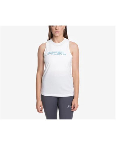 Maglia Smanicata da Donna Picsil Premium 241 Bianco