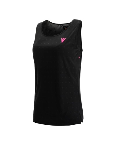 Camiseta para Mujer sin Mangas Macron  Start Cb Negro Pádel