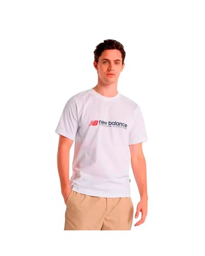 Camiseta Deportiva de Manga Corta New Balance Professional Blanco