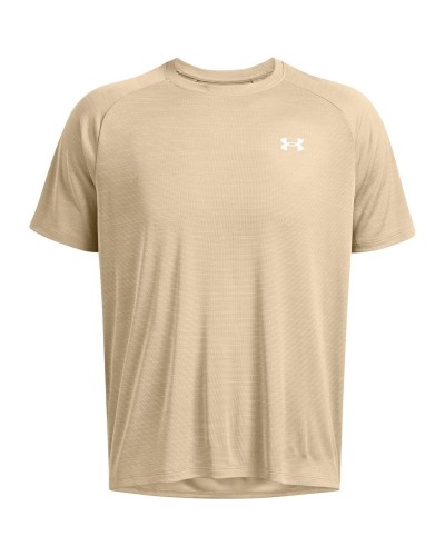 Herren Kurzarm-T-Shirt Under Armour Tech Textured SS Beige