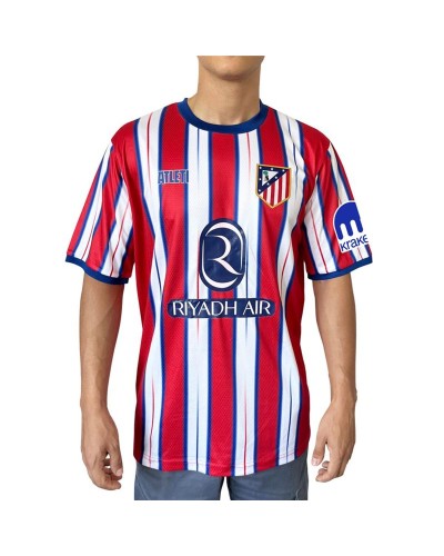 Kurzärmiges Fußball T-Shirt für Männer Atlético Madrid Official Home Jersey 24/25