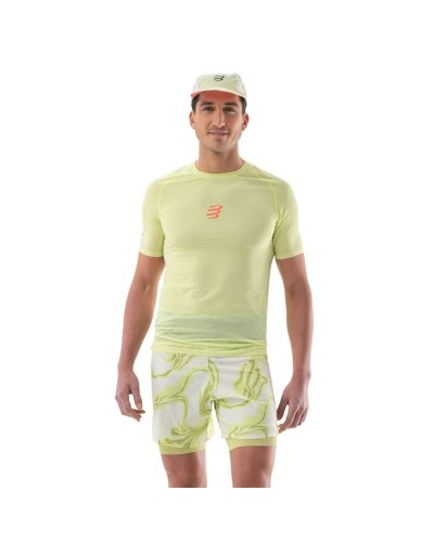 Men’s Short Sleeve T-Shirt Compressport Trail Racing Ss Lemon