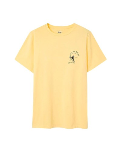 Camiseta de Manga Corta Hombre Jimmy Lion Looney Tunes x Jimmy Lion Dorado
