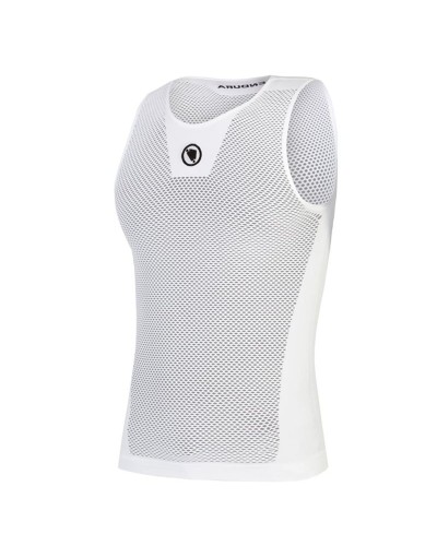Maglia da ciclismo Endura Fishnet Baselayer II Bianco