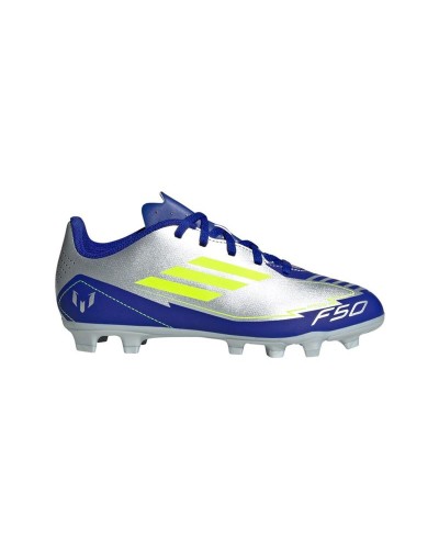 Childrens Football Boots Adidas F50 Club Fg/Mg Silver