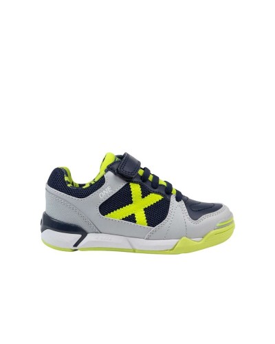 Hallenfußballschuhe für Kinder Munich Munich One Kid Vco 76 Hellgrau